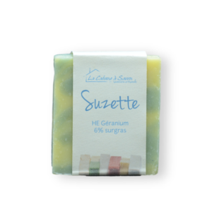Suzette Savon Géranium Peaux Mixtes Surgras 6%